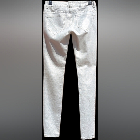 Victoria's Secret Silver Skinny Jeans Size 2 - Picture 4 of 9